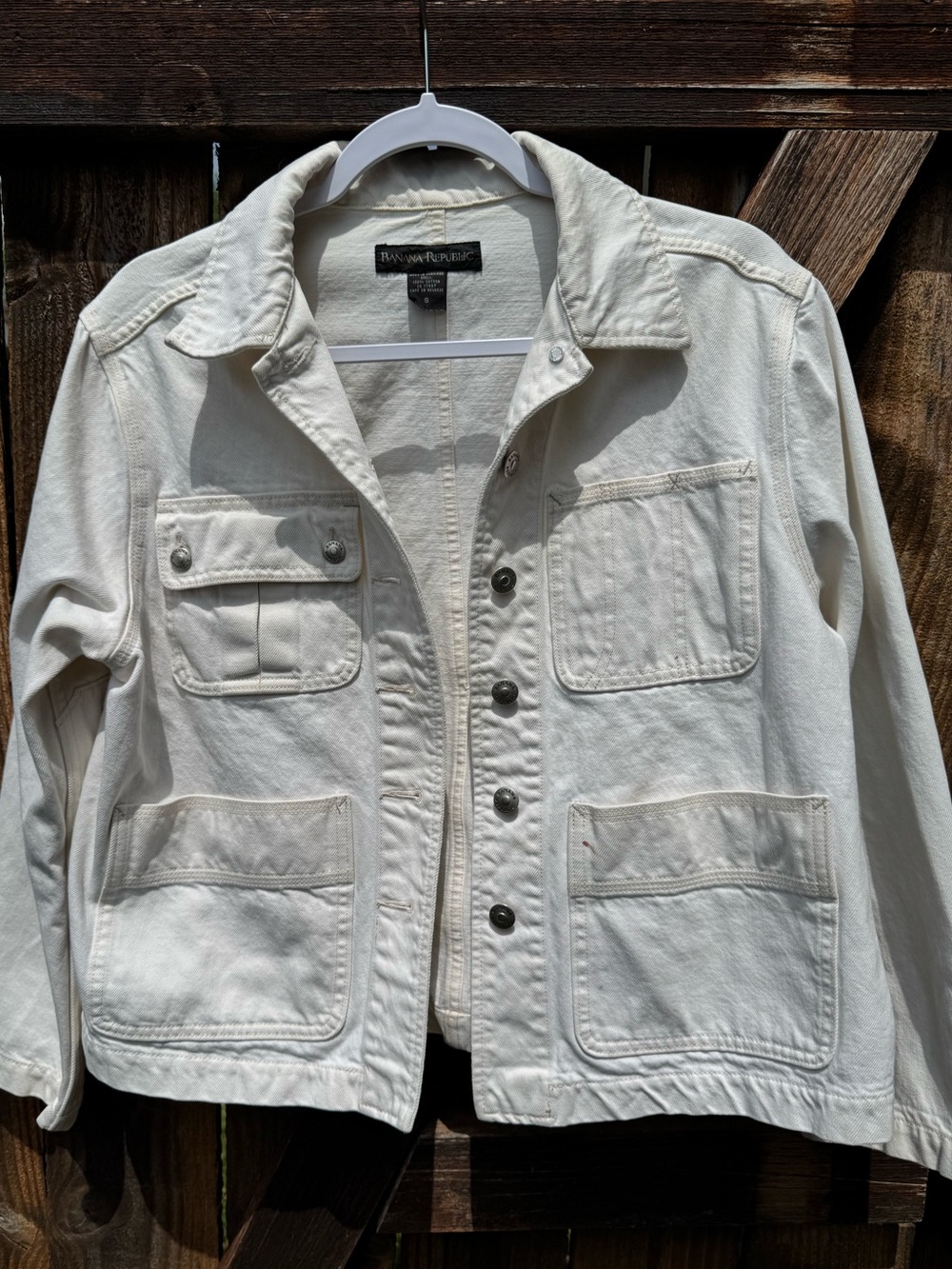 Banana Republic Off-White Field Jacket